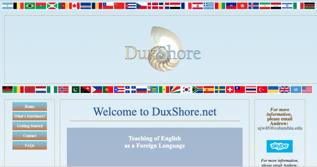 DuxShore.net Website Screen Shot